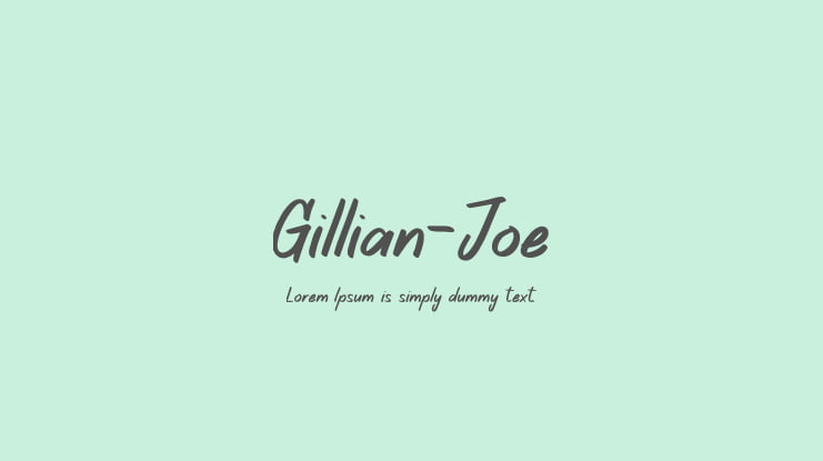 Gillian-Joe Font