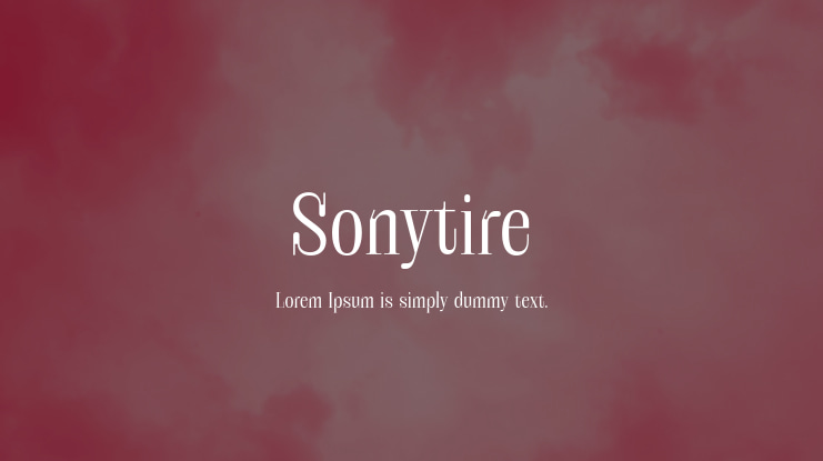 Sonytire Font
