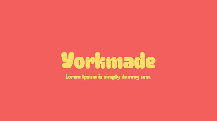 Yorkmade Font