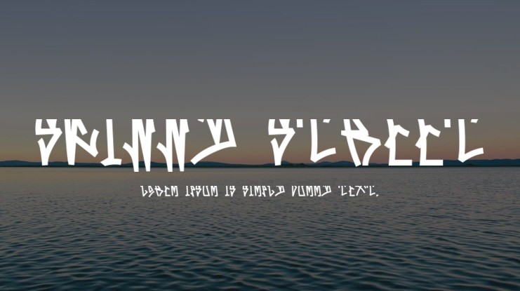 Skinny Street Font Family