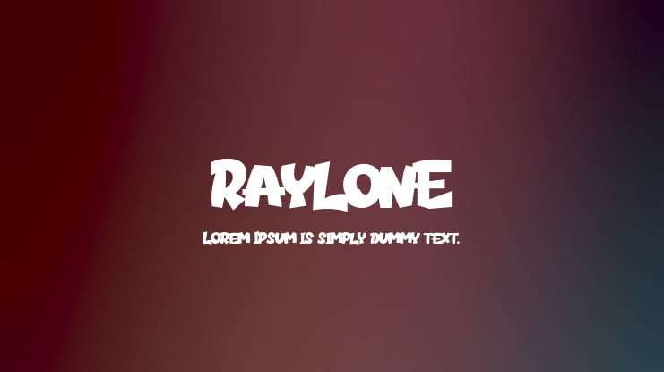 Raylone Font