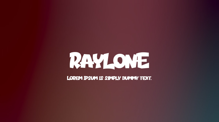 Raylone Font