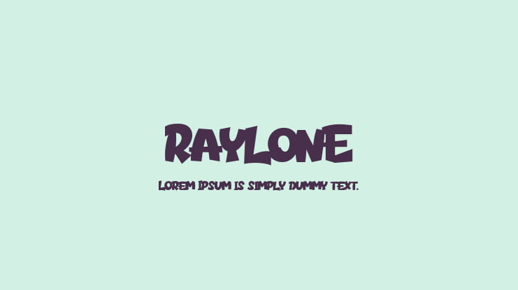 Raylone Font