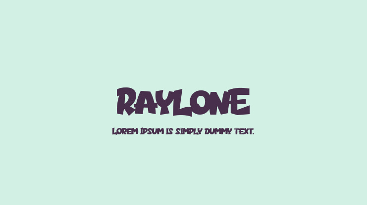 Raylone Font