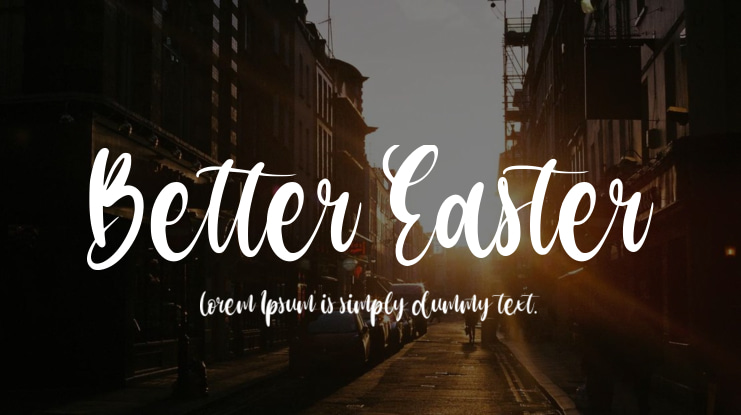 Better Easter Font