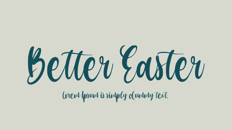 Better Easter Font