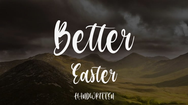 Better Easter Font