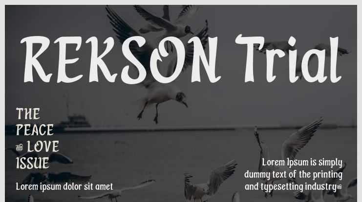 REKSON Trial Font