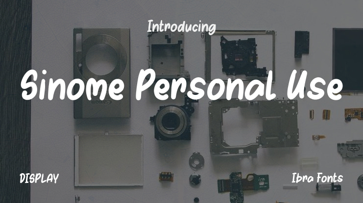 Sinome Personal Use Font
