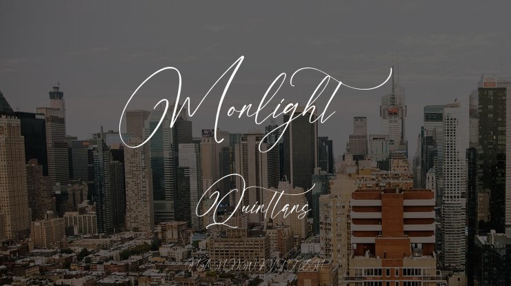Monlight Quinttans Font