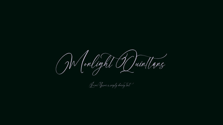 Monlight Quinttans Font