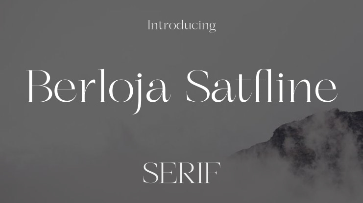 Berloja Satfline Font