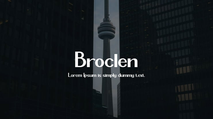 Broclen Font