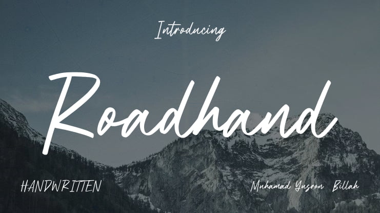 Roadhand Font