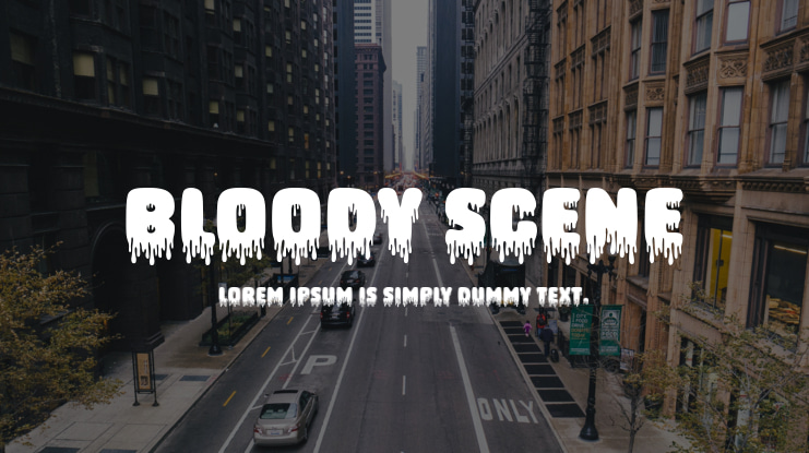 Bloody Scene Font