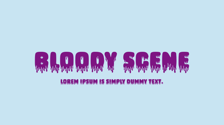 Bloody Scene Font