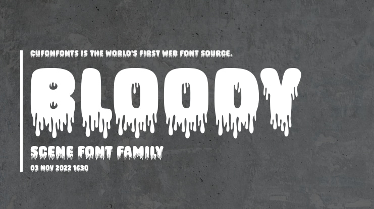Bloody Scene Font