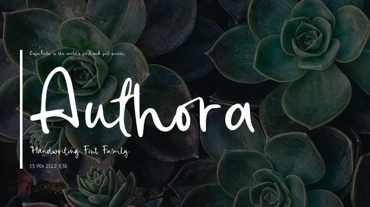 Authora Handwriting Font