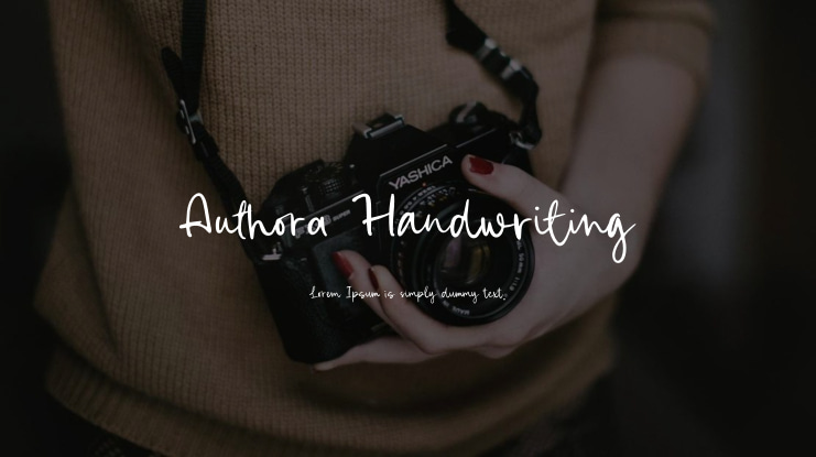Authora Handwriting Font