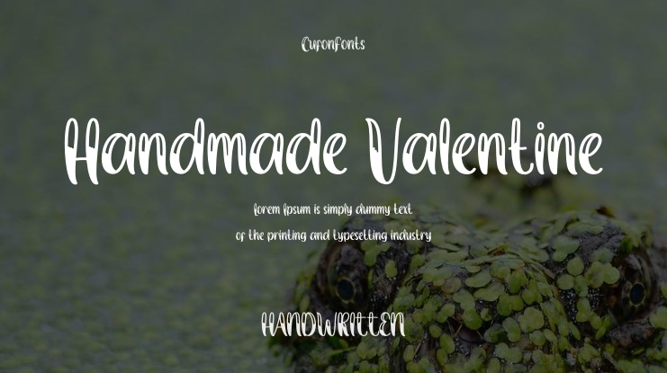 Handmade Valentine Font