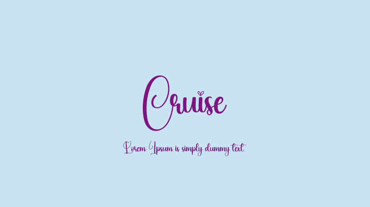 Cruise Font