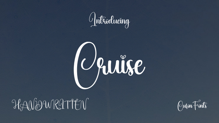Cruise Font