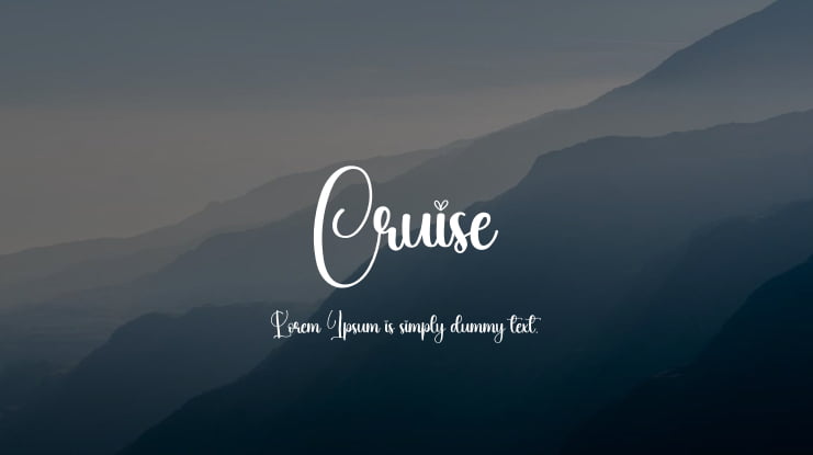 Cruise Font