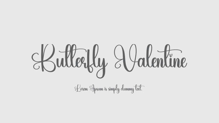 Butterfly Valentine Font