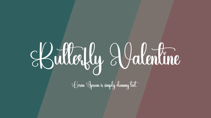 Butterfly Valentine Font