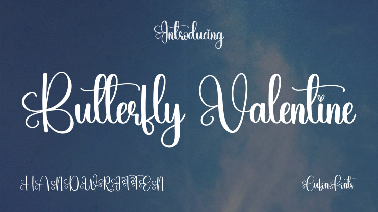 Butterfly Valentine Font