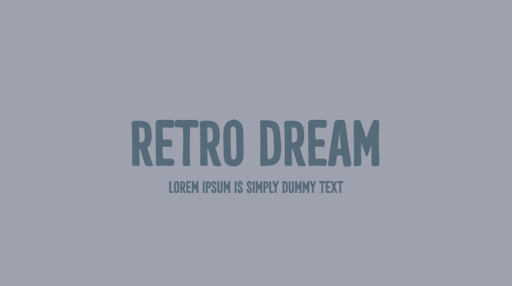 Retro Dream Font Family