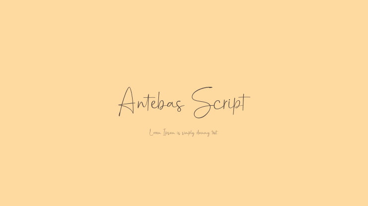 Antebas Script Font