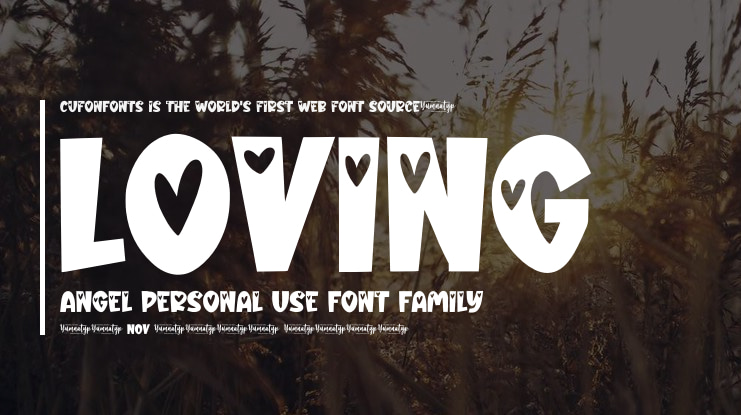 Loving Angel Personal Use Font