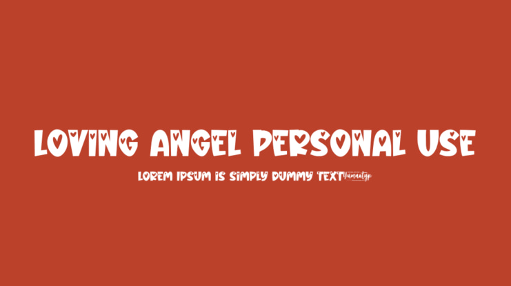 Loving Angel Personal Use Font