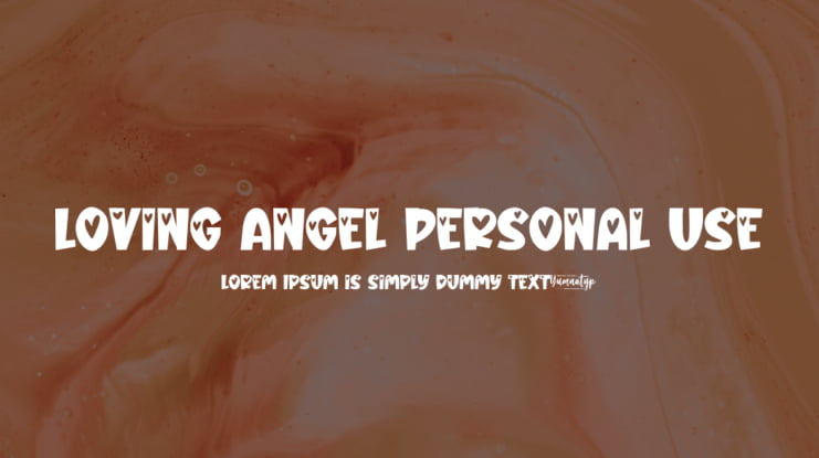 Loving Angel Personal Use Font