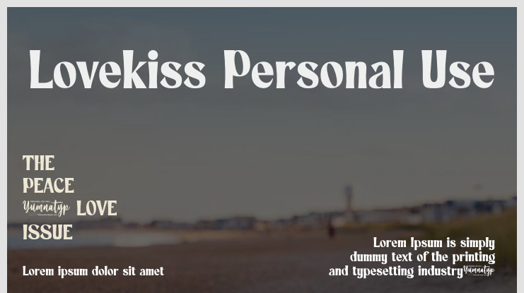 Lovekiss Personal Use Font