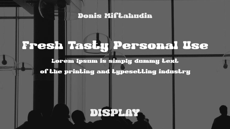 Fresh Tasty Personal Use Font