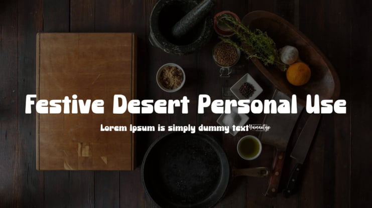 Festive Desert Personal Use Font