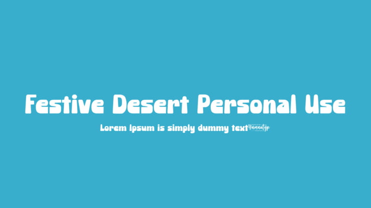Festive Desert Personal Use Font