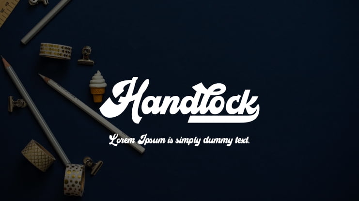 Handlock Font