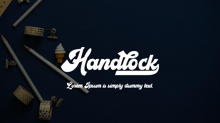 Handlock Font