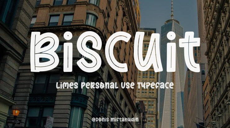 Biscuit Limes Personal Use Font