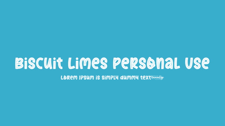 Biscuit Limes Personal Use Font