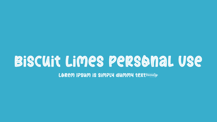 Biscuit Limes Personal Use Font