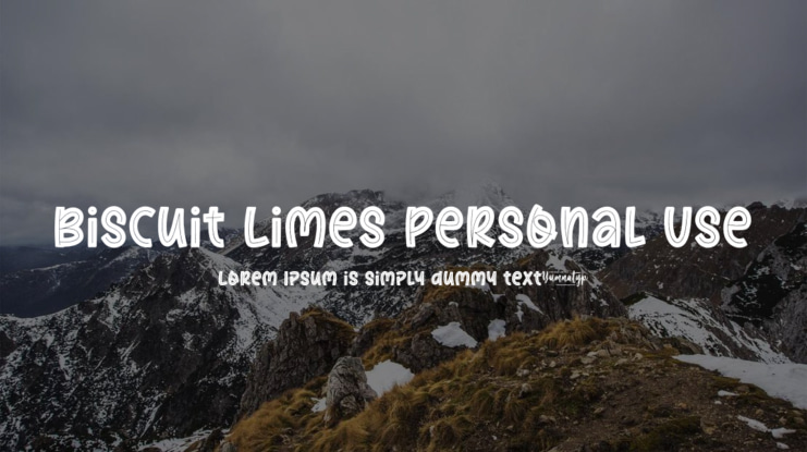 Biscuit Limes Personal Use Font