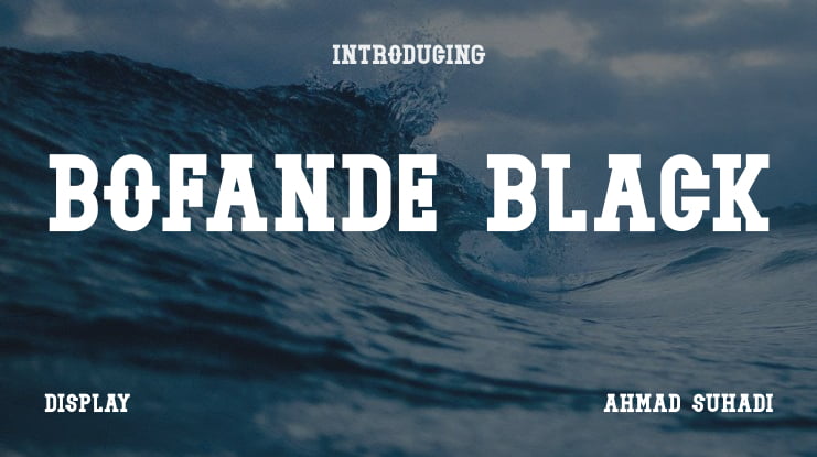Bofande Black Font Family