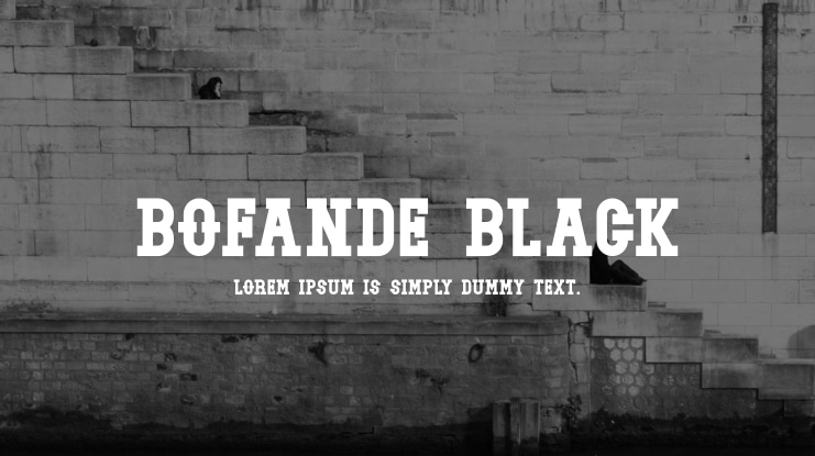 Bofande Black Font Family