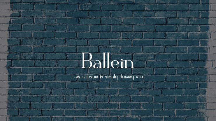 Ballein Font