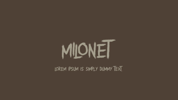 Milonet Font