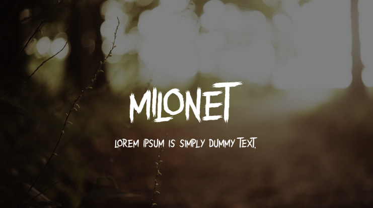 Milonet Font